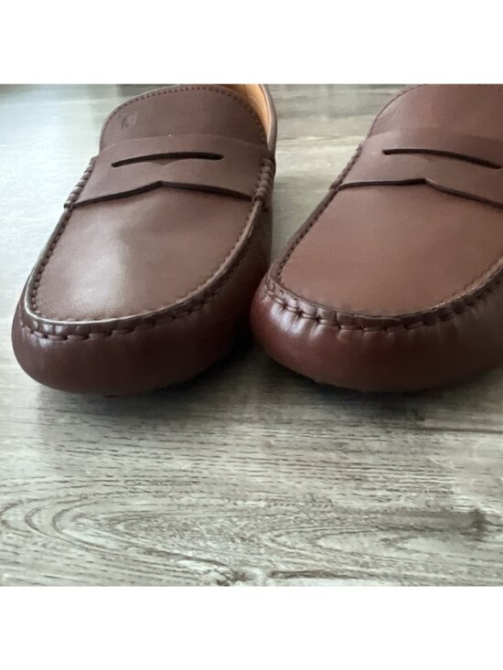 Tod\'s City Gommino Leather Penny Loafers Mens US 9 Cuoio Brown Slip On Italy New main image 12